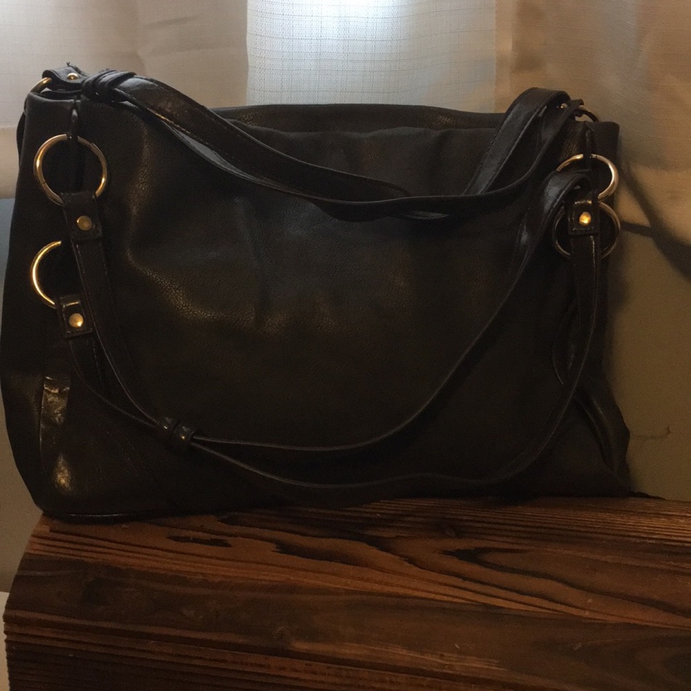 Faux leather purse